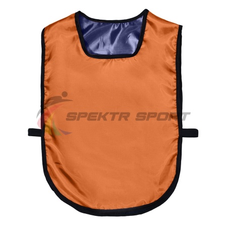 Купить Манишка футбольная двусторонняя универсальная Spektr Sport оранжево-синяя в Алексине 